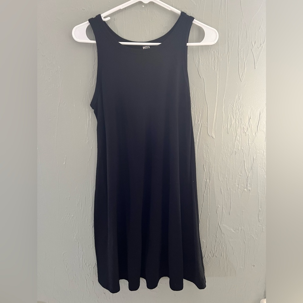 Black halter top short dress Size small